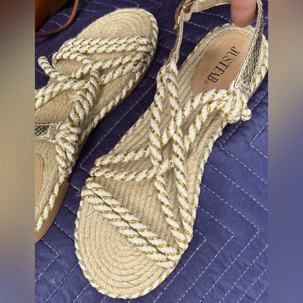Cute sandals. Used once. No stains or tears.